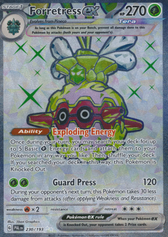 Forretress ex - 230/193 - Full Art Secret Rare