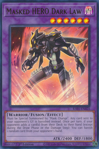 Masked HERO Dark Law - RA01-EN025 - Ultra Rare 1st Edition