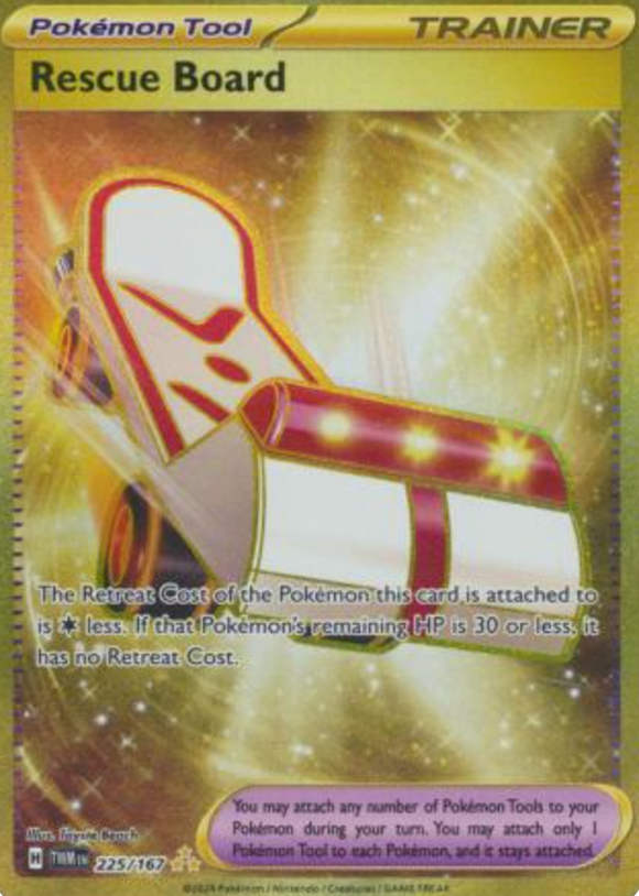 Rescue Board - 225/167 - Gold Secret Rare