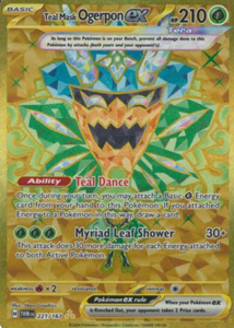 Teal Mask Ogerpon ex - 221/167 - Gold Secret Rare