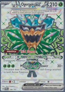 Teal Mask Ogerpon ex - 190/167 - Full Art Secret Rare