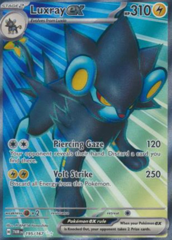 Luxray ex - 195/167 - Full Art Secret Rare