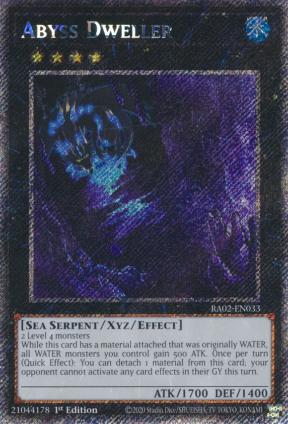 Abyss Dweller - RA02-EN033 - Platinum Secret Rare 1st Edition