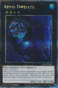 Abyss Dweller - RA02-EN033 - Quarter Century Secret Rare 1st Edition