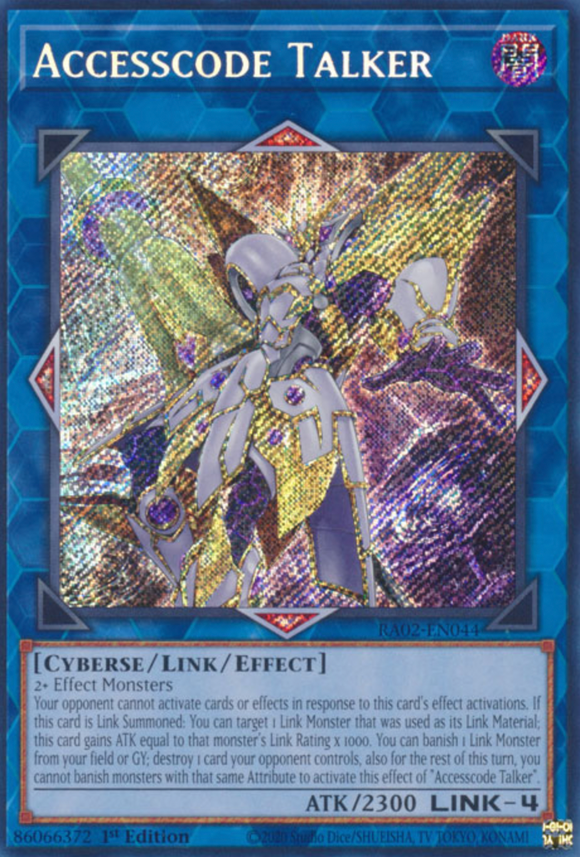 Accesscode Talker - RA02-EN044 - Platinum Secret Rare 1st Edition