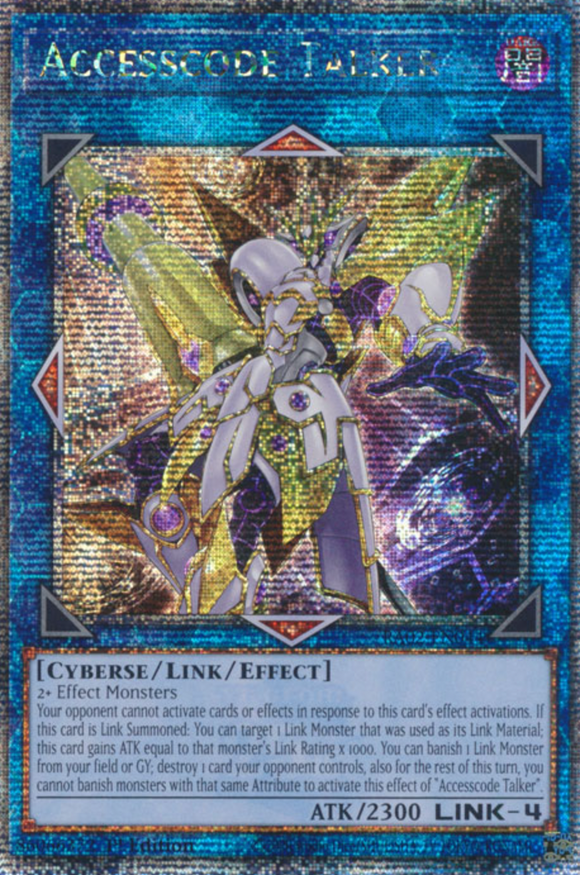 Accesscode Talker - RA02-EN044 - Quarter Century Secret Rare 1st Edition