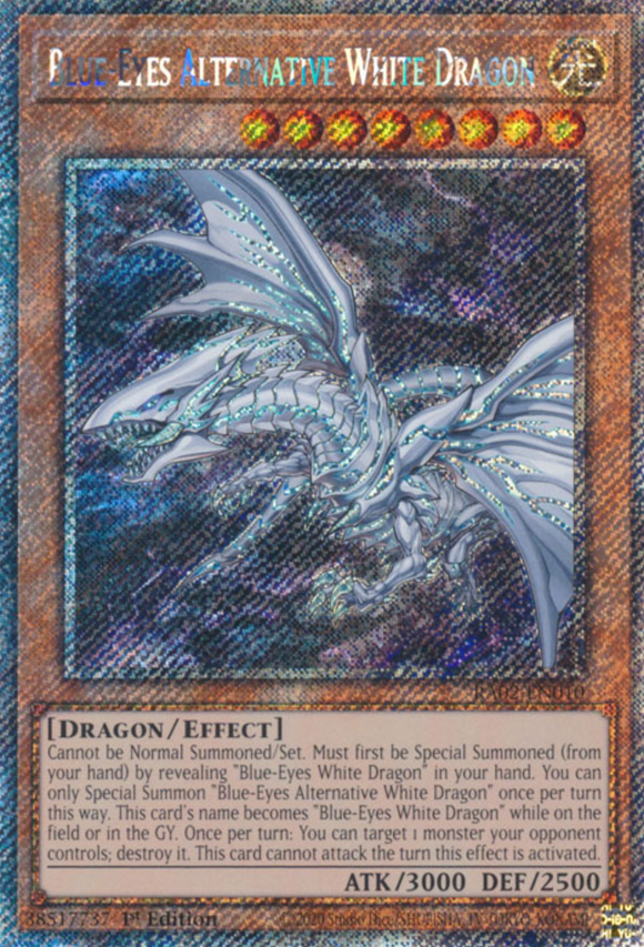 Blue-Eyes Alternative White Dragon - RA02-EN010 - Platinum Secret Rare 1st Edition