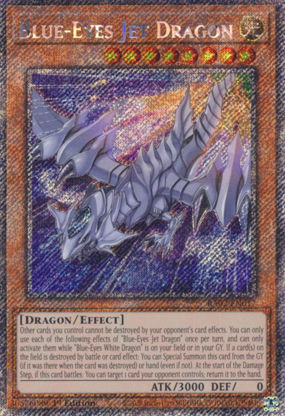 Blue-Eyes Jet Dragon - RA02-EN017 - Platinum Secret Rare 1st Edition