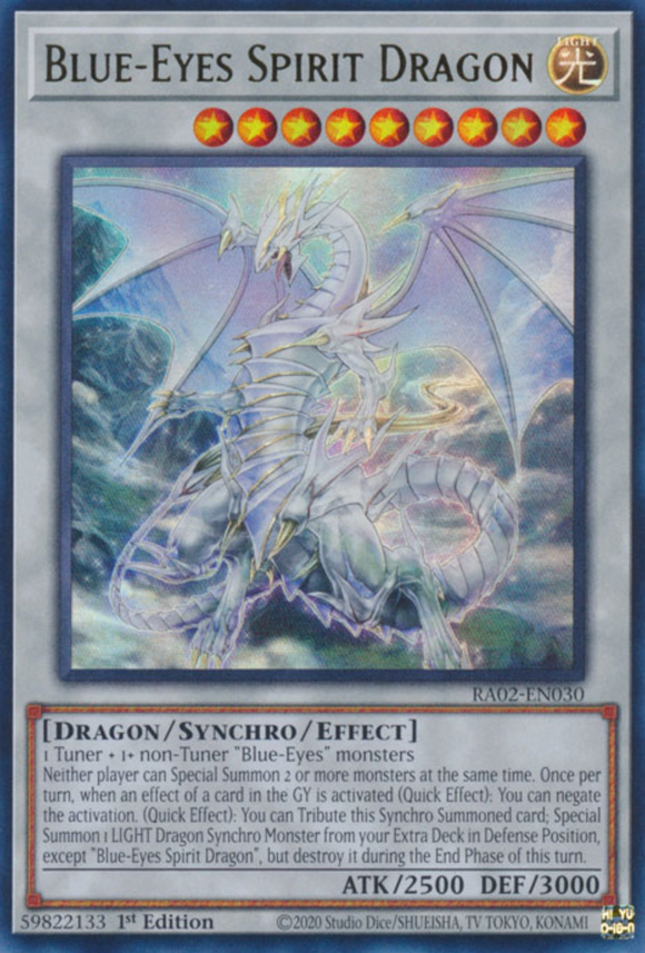 Blue-Eyes Spirit Dragon - RA02-EN030 - Ultra Rare 1st Edition