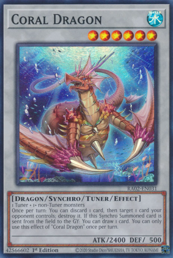 Coral Dragon - RA02-EN031 - Super Rare 1st Edition