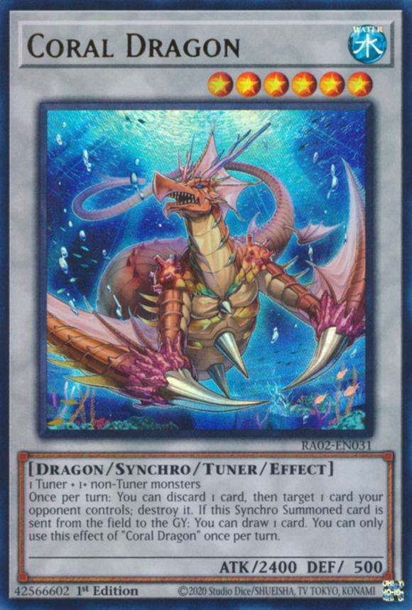 Coral Dragon - RA02-EN031 - Ultra Rare 1st Edition