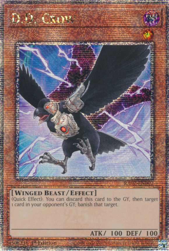 D.D. Crow - RA02-EN002 - Quarter Century Secret Rare 1st Edition