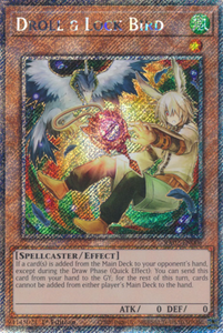 Droll & Lock Bird (Alt. Art) - RA02-EN006 - Platinum Secret Rare 1st Edition