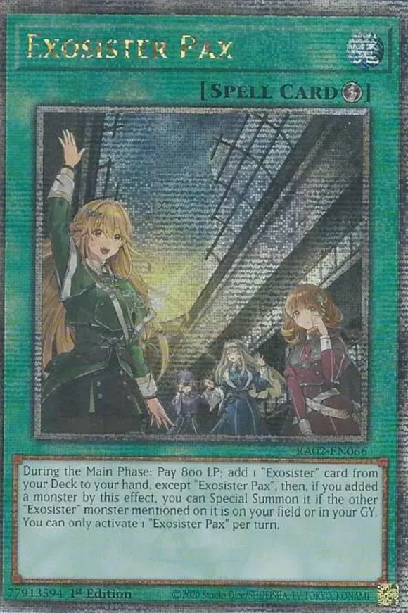 Exosister Pax - RA02-EN066 - Quarter Century Secret Rare 1st Edition