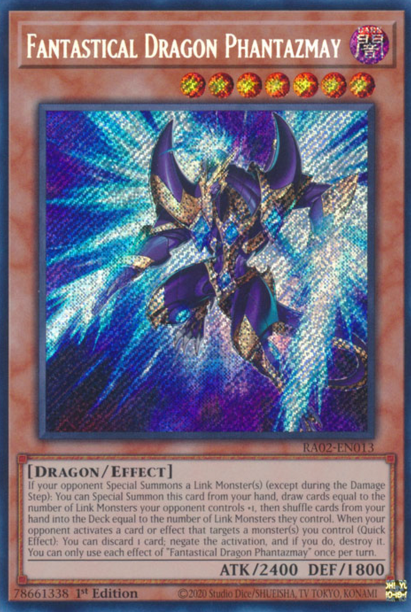 Fantastical Dragon Phantazmay (Alt. Art) - RA02-EN013 - Quarter Century Secret Rare 1st Edition