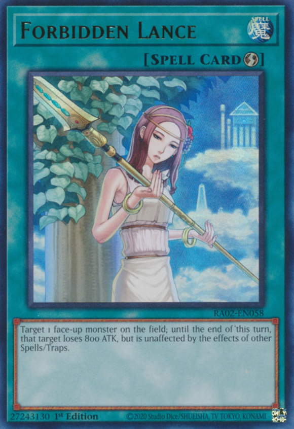 Forbidden Lance - RA02-EN058 - Ultra Rare 1st Edition