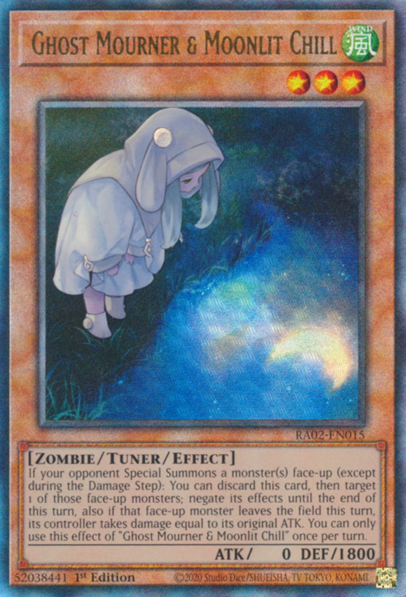 Ghost Mourner & Moonlit Chill (Alt. Art) - RA02-EN015 - Ultimate Rare 1st Edition