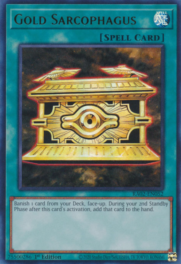 Gold Sarcophagus - RA02-EN052 - Ultra Rare 1st Edition