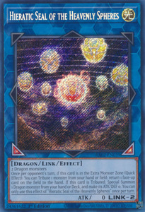Hieratic Seal of the Heavenly Spheres - RA02-EN039 - Secret Rare 1st Edition