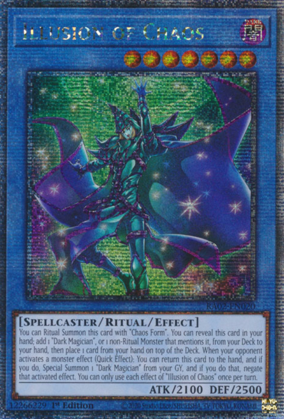 Illusion of Chaos - RA02-EN020 - Quarter Century Secret Rare 1st Edition