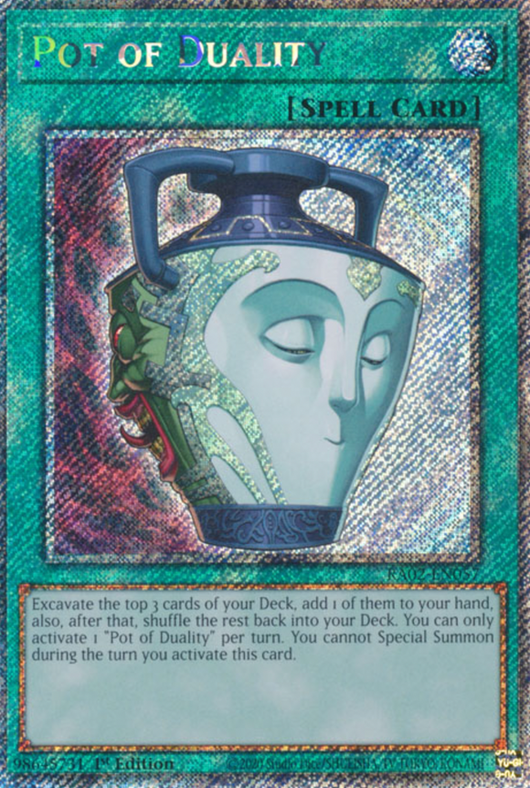 Pot of Duality - RA02-EN057 - Platinum Secret Rare 1st Edition