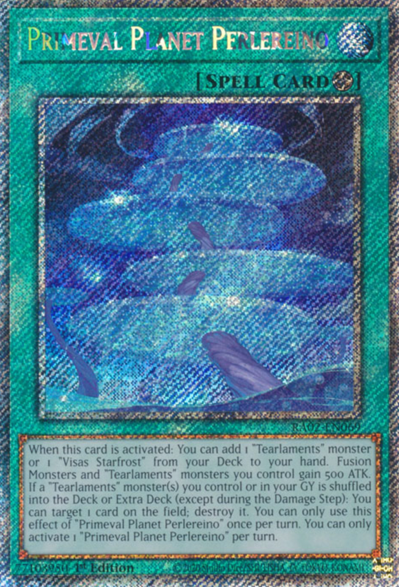 Primeval Planet Perlereino - RA02-EN069 - Platinum Secret Rare 1st Edition