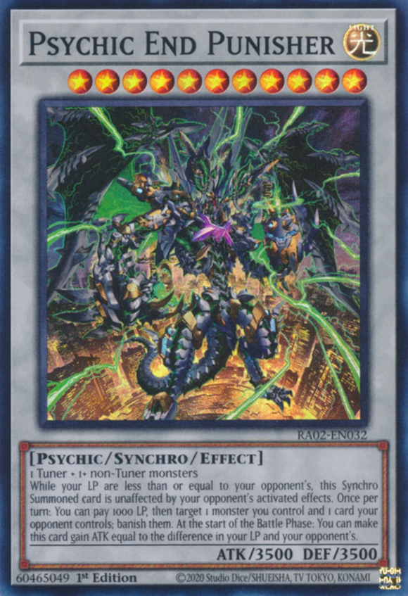 Psychic End Punisher - RA02-EN032 - Super Rare 1st Edition