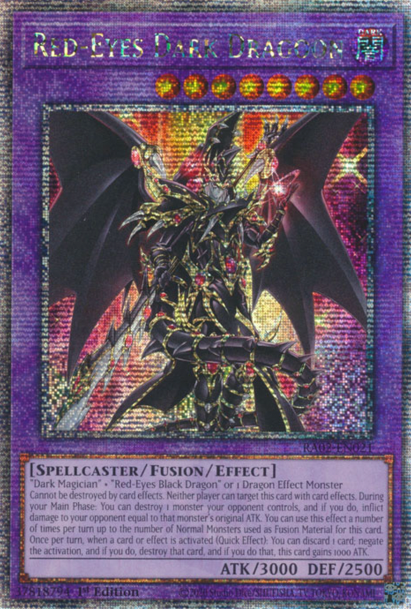 Red-Eyes Dark Dragoon - RA02-EN021 - Quarter Century Secret Rare 1st Edition