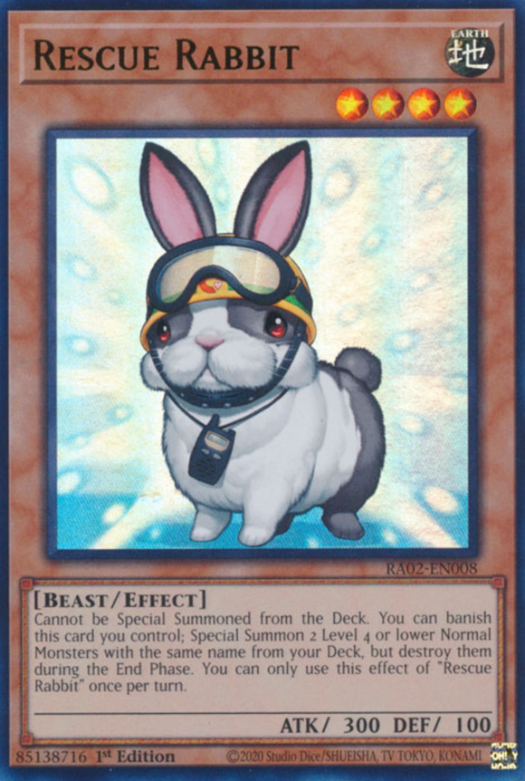 Rescue Rabbit - RA02-EN008 - Ultimate Rare 1st Edition