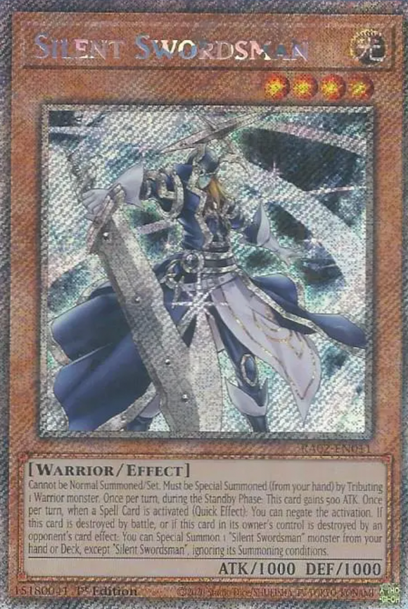 Silent Swordsman - RA02-EN011 - Platinum Secret Rare 1st Edition