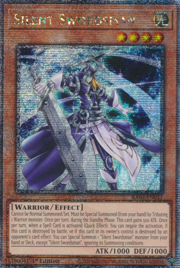 Silent Swordsman - RA02-EN011 - Quarter Century Secret Rare 1st Edition