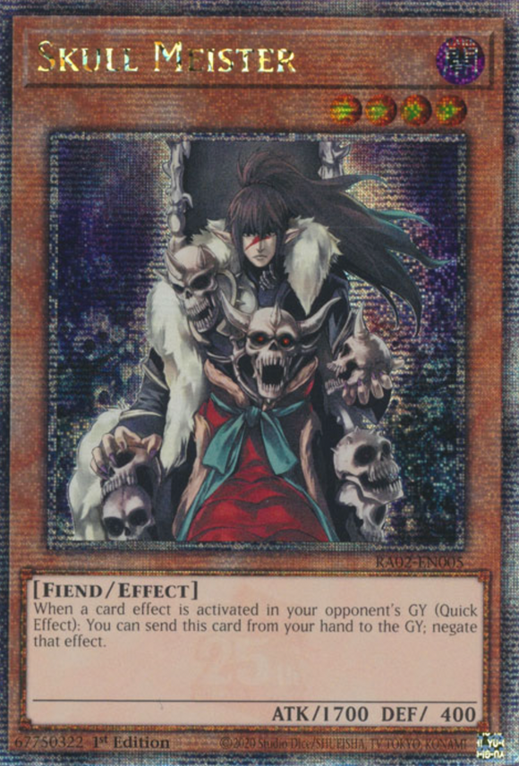 Skull Meister - RA02-EN005 - Quarter Century Secret Rare 1st Edition