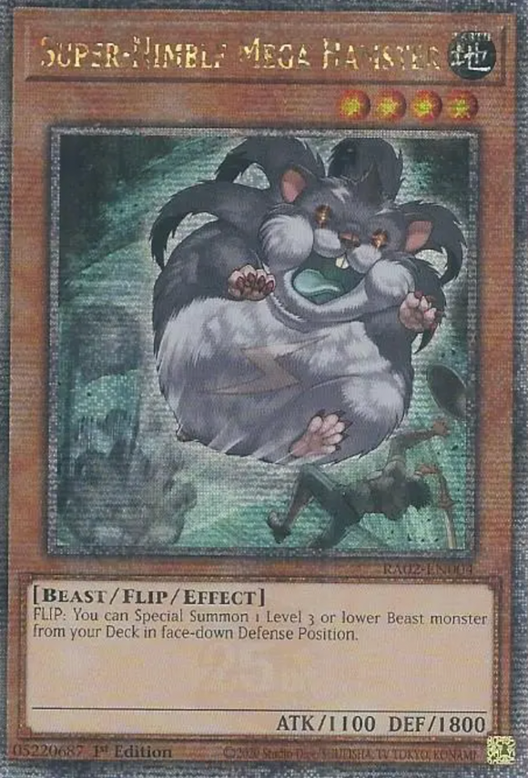 Super-Nimble Mega Hamster - RA02-EN004 - Quarter Century Secret Rare 1st Edition