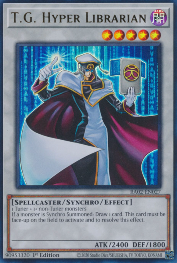 T.G. Hyper Librarian - RA02-EN027 - Ultra Rare 1st Edition