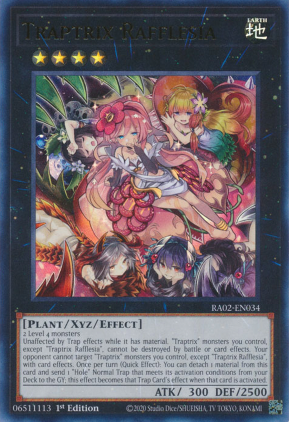 Traptrix Rafflesia - RA02-EN034 - Ultra Rare 1st Edition