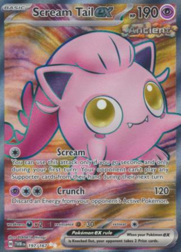 Scream Tail ex - 197/167 - Full Art Secret Rare