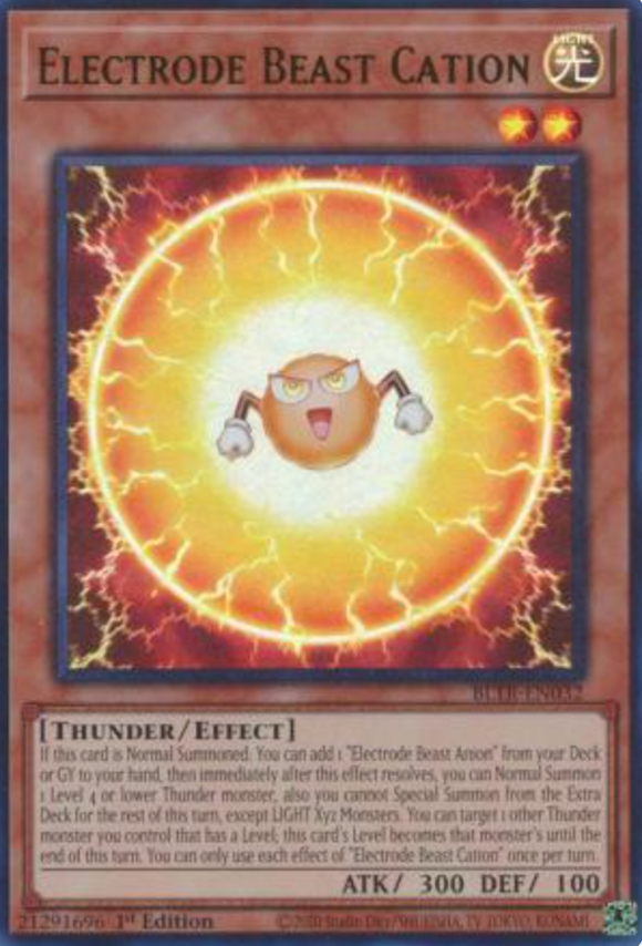 Electrode Beast Cation - BLTR-EN032 - Ultra Rare 1st Edition