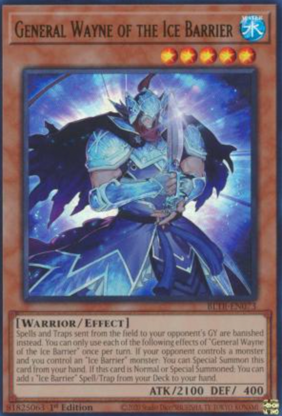 General Wayne of the Ice Barrier - BLTR-EN073 - Ultra Rare 1st Edition