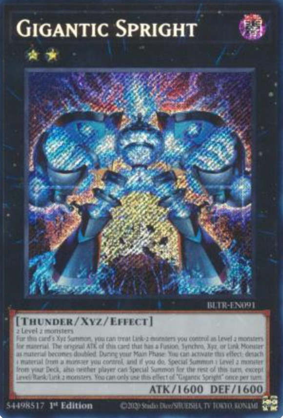 Gigantic Spright - BLTR-EN091 - Secret Rare 1st Edition