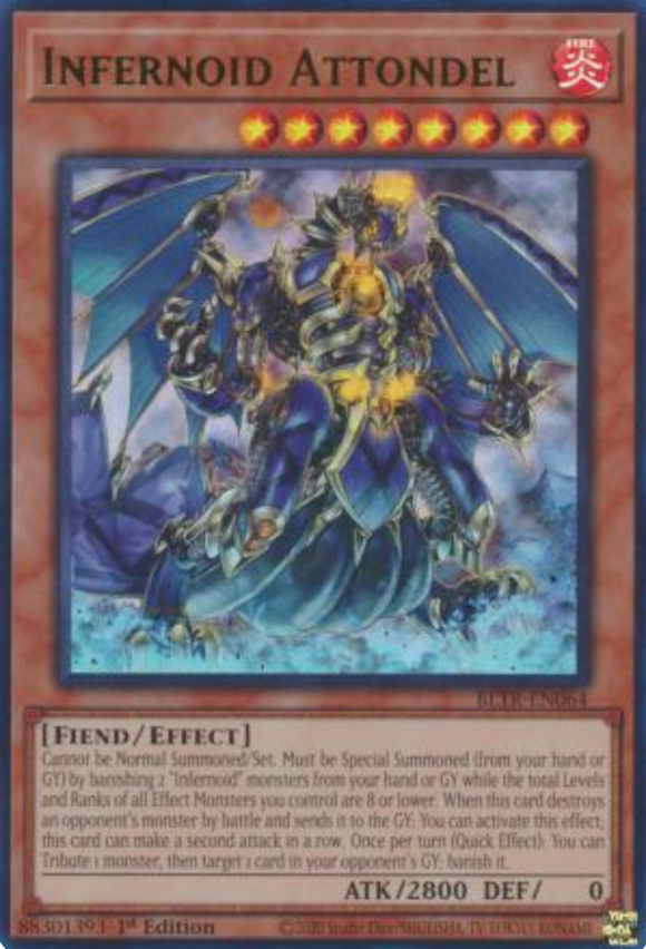 Infernoid Attondel - BLTR-EN064 - Ultra Rare 1st Edition