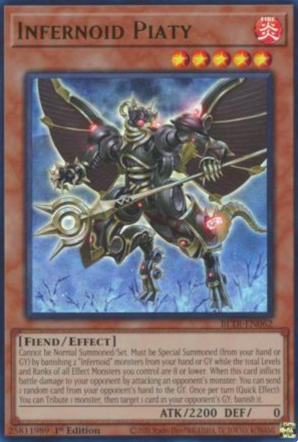 Infernoid Piaty - BLTR-EN062 - Ultra Rare 1st Edition