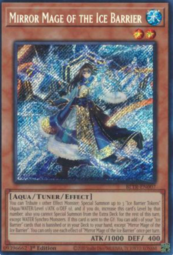 Mirror Mage of the Ice Barrier - BLTR-EN007 - Secret Rare 1st Edition