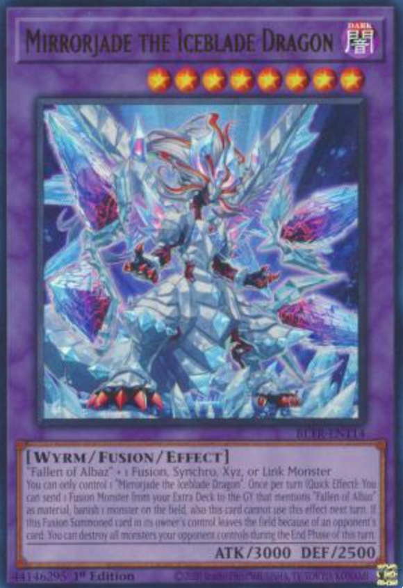 Mirrorjade the Iceblade Dragon - BLTR-EN114 - Ultra Rare 1st Edition