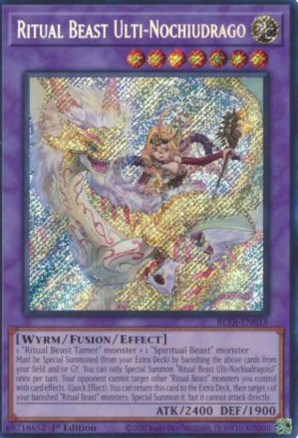 Ritual Beast Ulti-Nochiudrago - BLTR-EN018 - Secret Rare 1st Edition