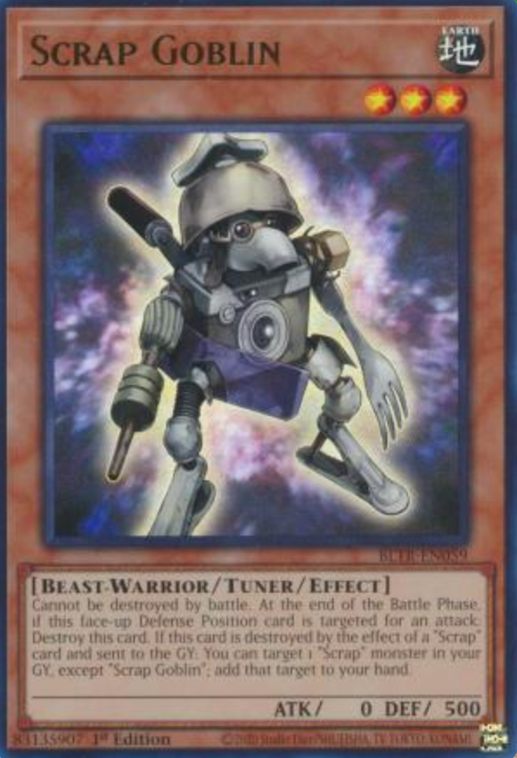 Scrap Goblin - BLTR-EN059 - Ultra Rare 1st Edition