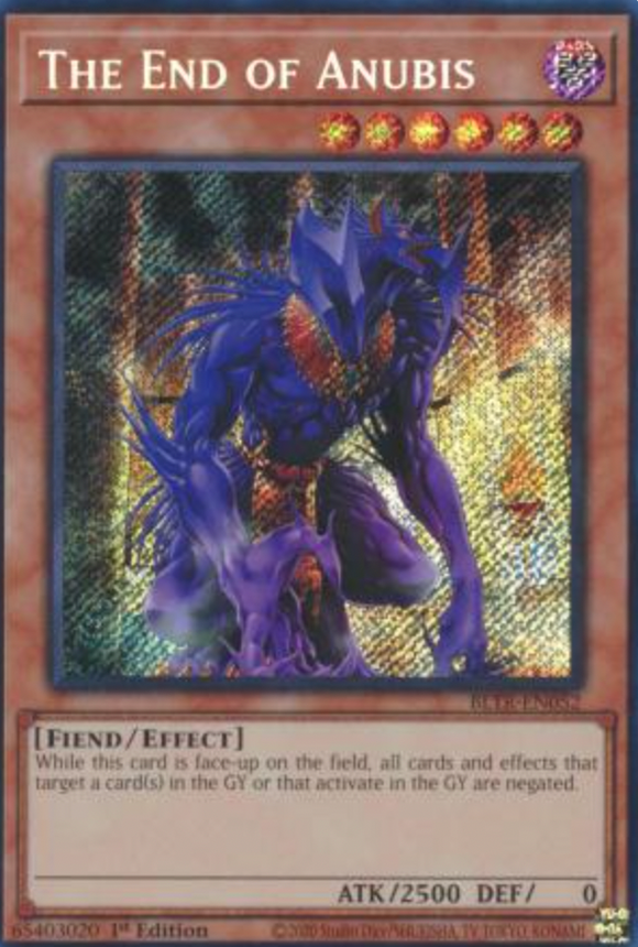 The End of Anubis - BLTR-EN052 - Secret Rare 1st Edition