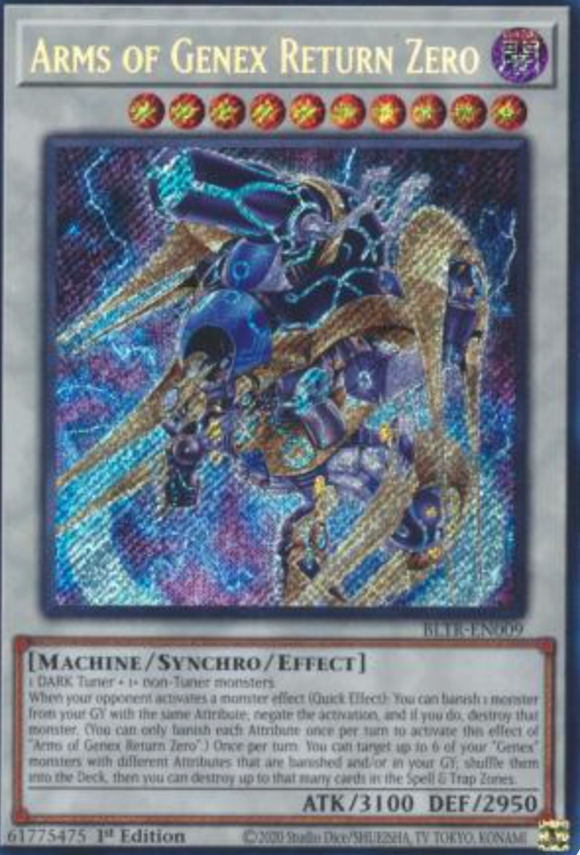 Arms of Genex Return Zero - BLTR-EN009 - Secret Rare 1st Edition