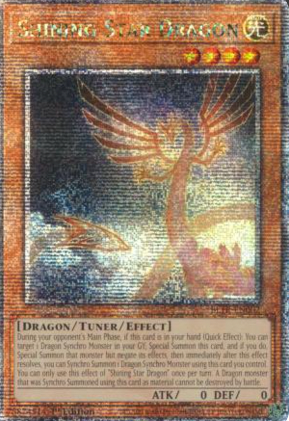 Shining Star Dragon - BLTR-EN002 - Quarter Century Secret Rare 1st Edition