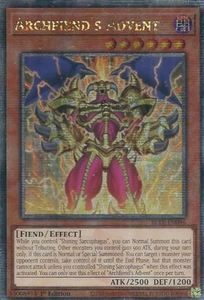 Archfiend's Advent - BLTR-EN046 - Quarter Century Secret Rare 1st Edition