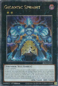 Gigantic Spright - BLTR-EN091 - Quarter Century Secret Rare 1st Edition